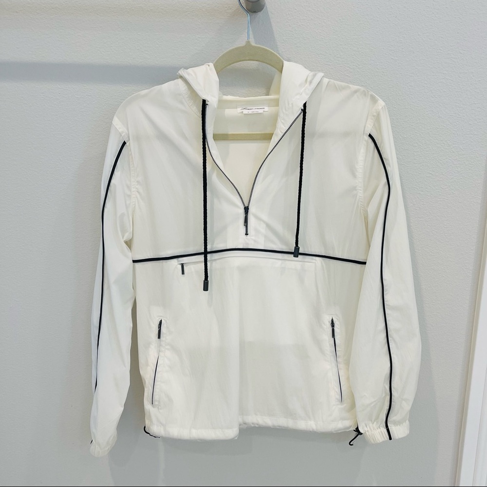 Windbreaker black and white
